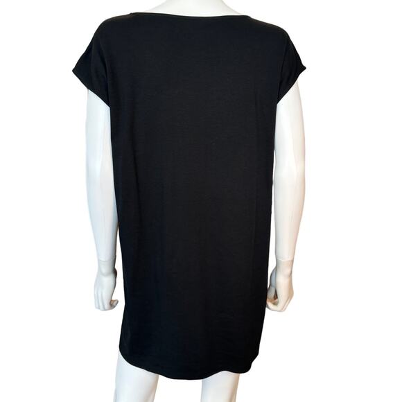 New ~ EILEEN FISHER ~  Cap Sleeve Tunic Top XS OVERSIZED 100% Organic Cotton - Picture 11 of 11